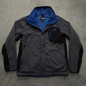 The North Face Gray and Blue Jacket